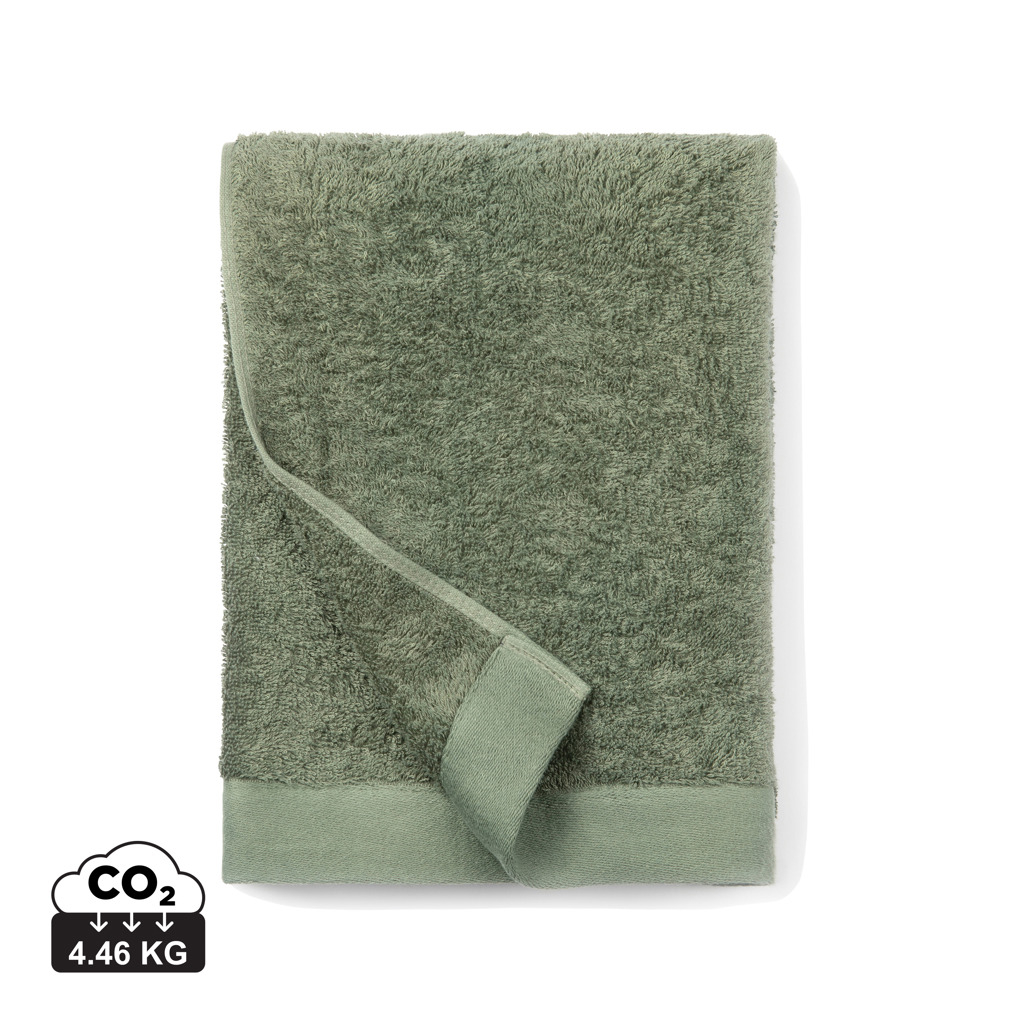 Serviette publicitaire en coton 70x140cm VINGA Vert 
